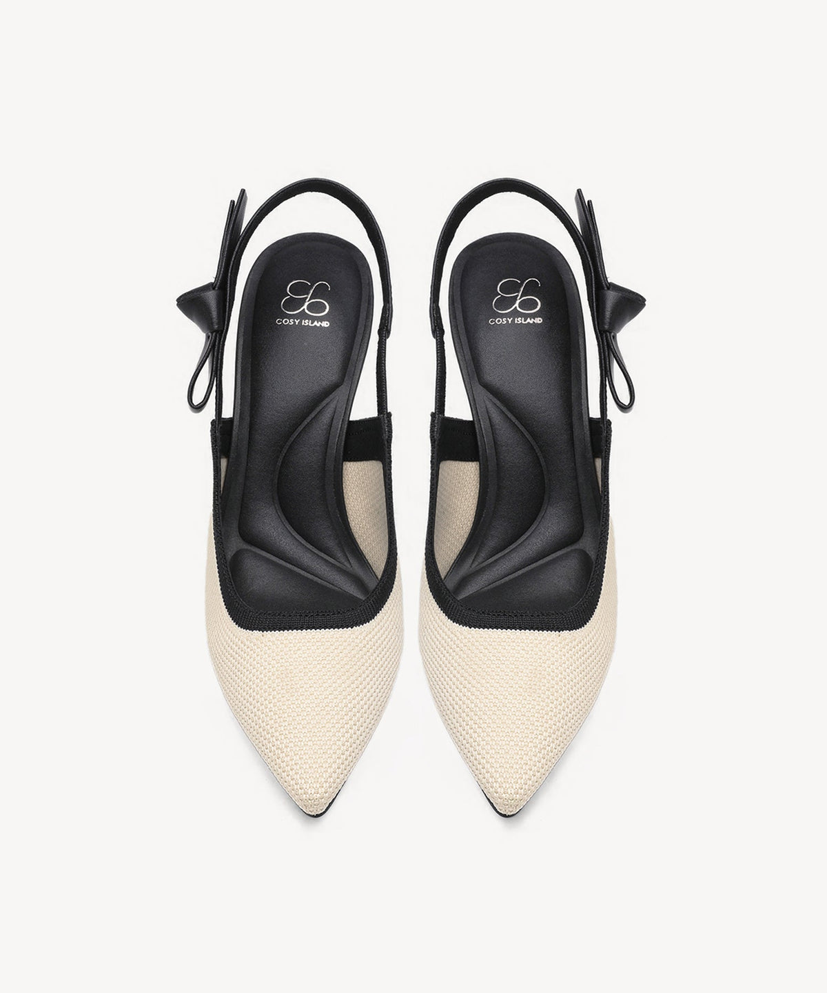 EverLush Bowknot Pointed Toe Heeled Slingback