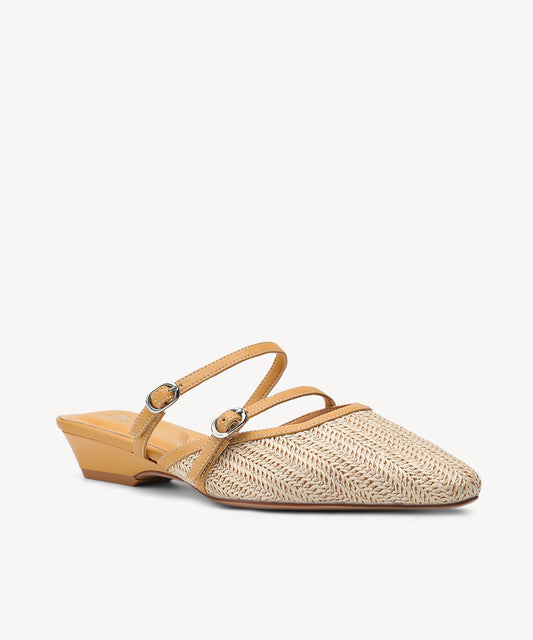 SunCoast Tapered Square Toe Flat Mule