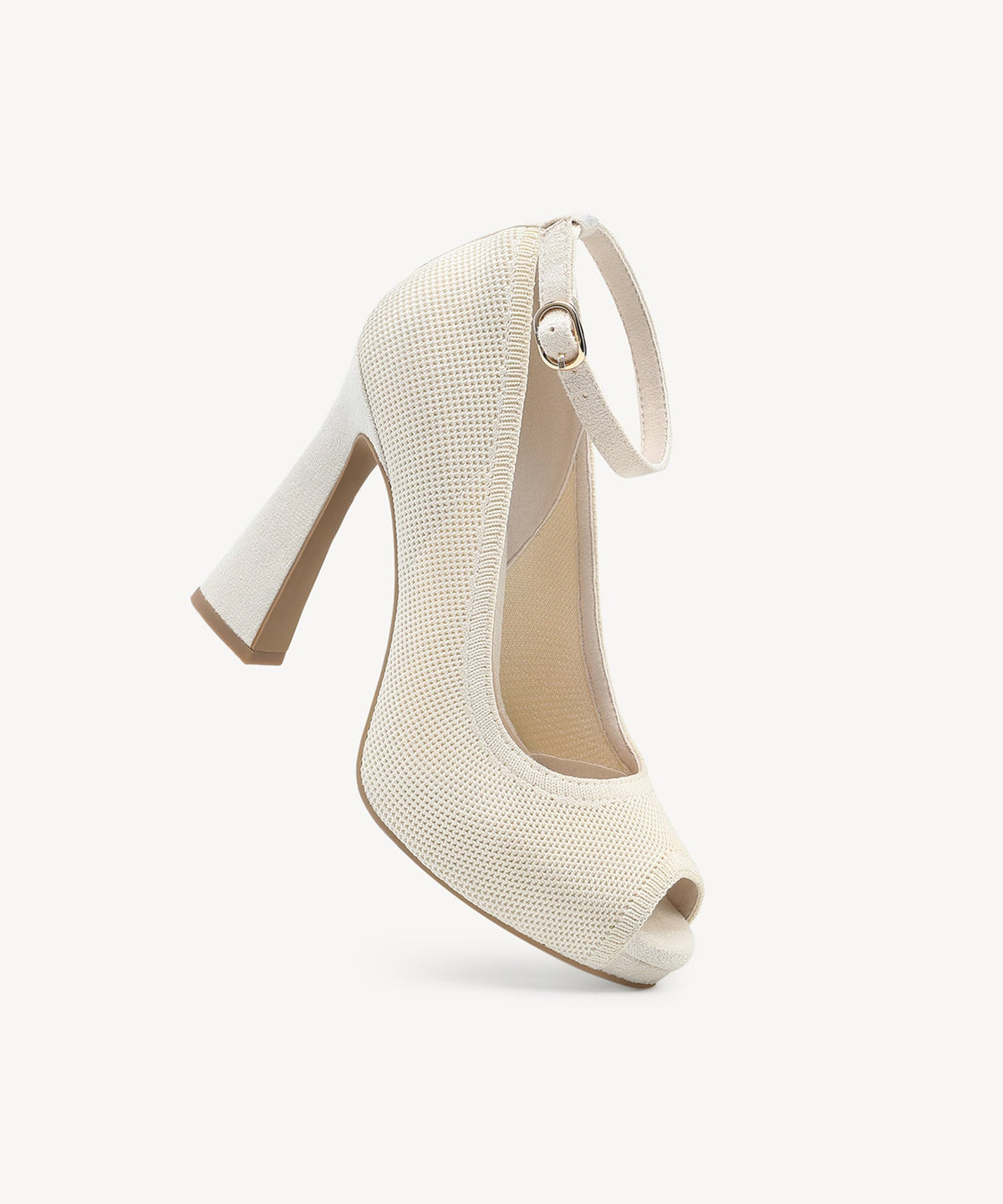 PowerWalk Peep-toe Heeled Pump