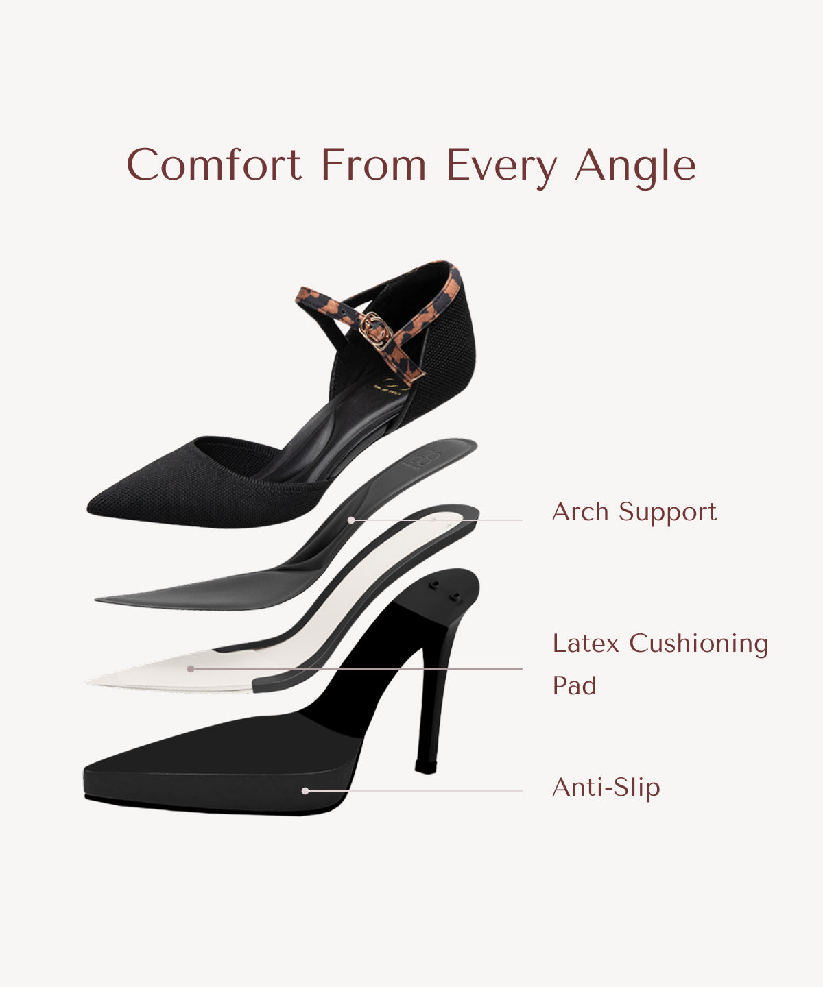 Spotlight Strapped Stiletto Pump