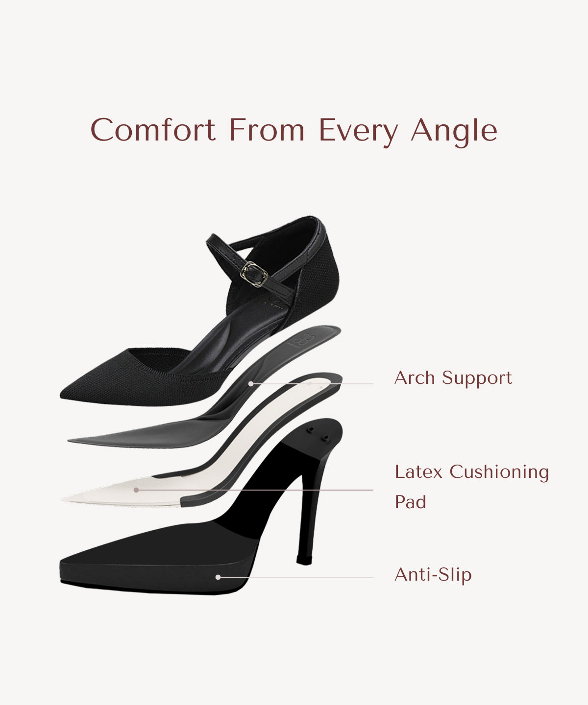 Spotlight Strapped Stiletto Pump