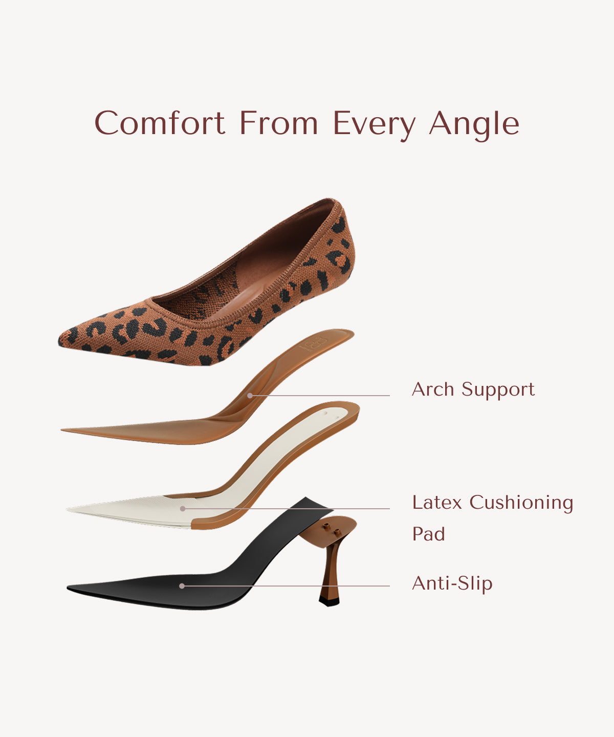 EternalPace Minimalist Stiletto Heeled Pump