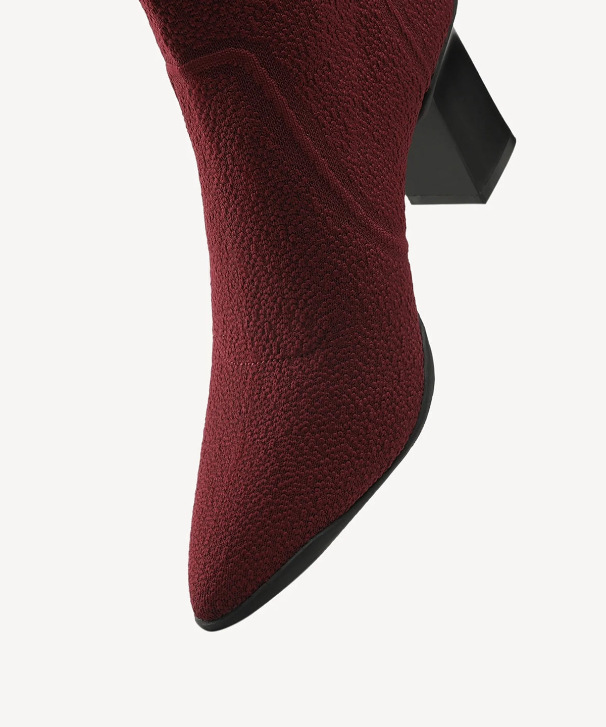 BelleVoyage Block Pointed Toe Heeled High Boot