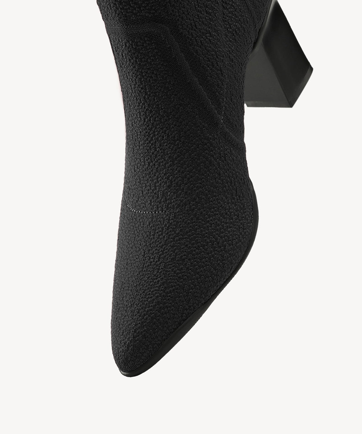 BelleVoyage Block Pointed Toe Sock Ankle Boot