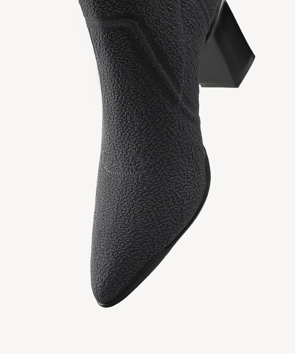 BelleVoyage Block Pointed Toe Sock Ankle Boot