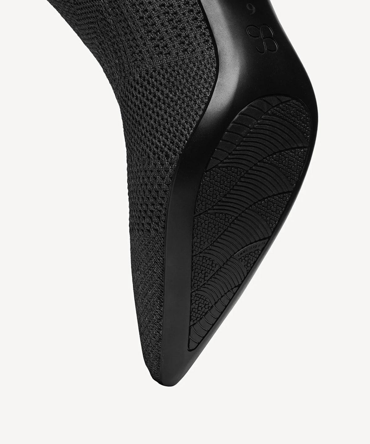 Textured Woven Pointed Toe Heeled High Boot