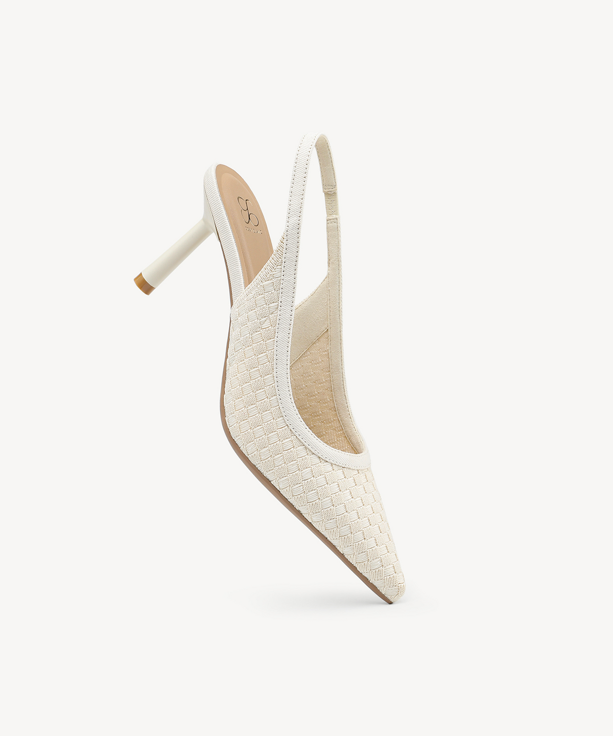 GraceWeave Pointed Toe Stiletto Heeled Slingback