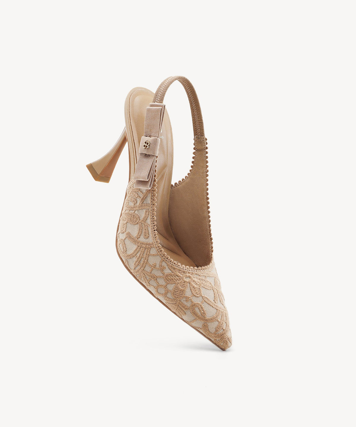 EverLush Bowknot Pointed Toe Heeled Slingback