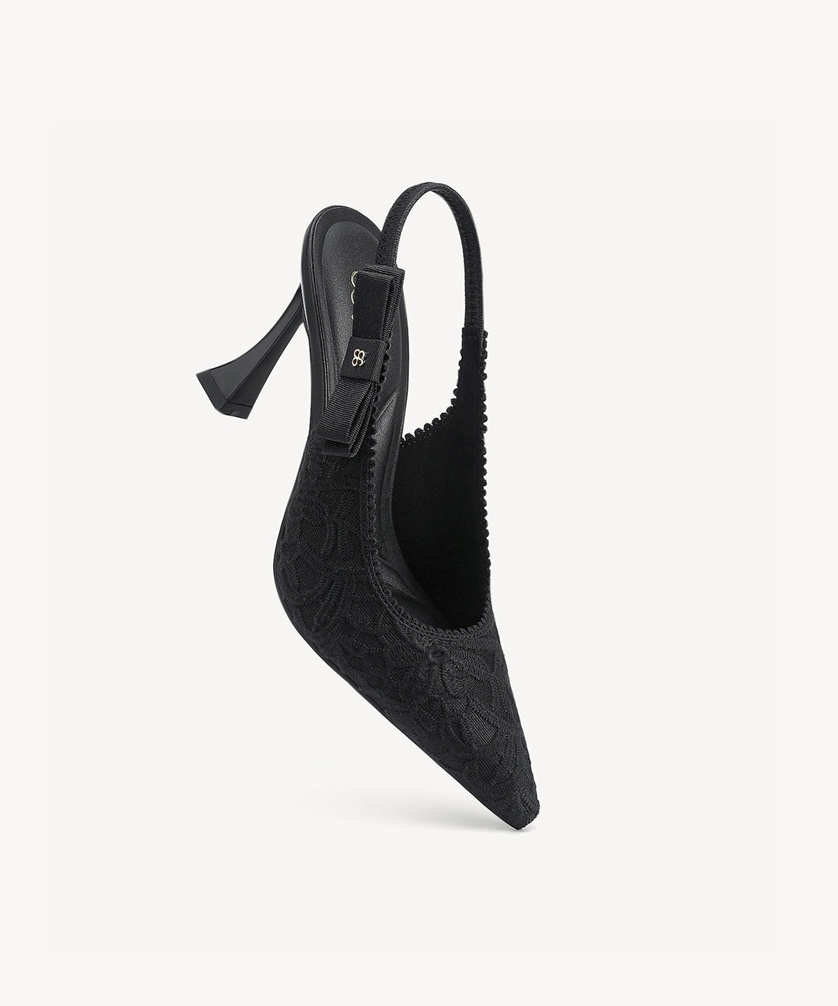 EverLush Bowknot Pointed Toe Heeled Slingback