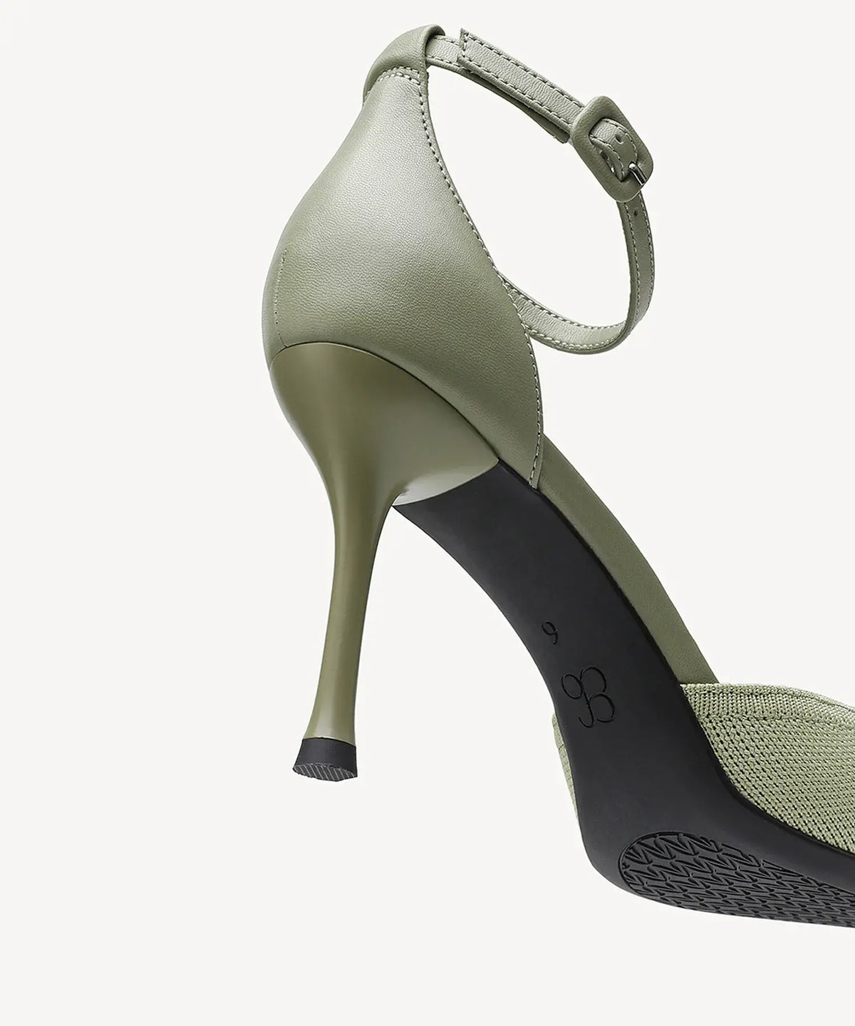 Bicolor Strapped Pointed Toe Stiletto Pump