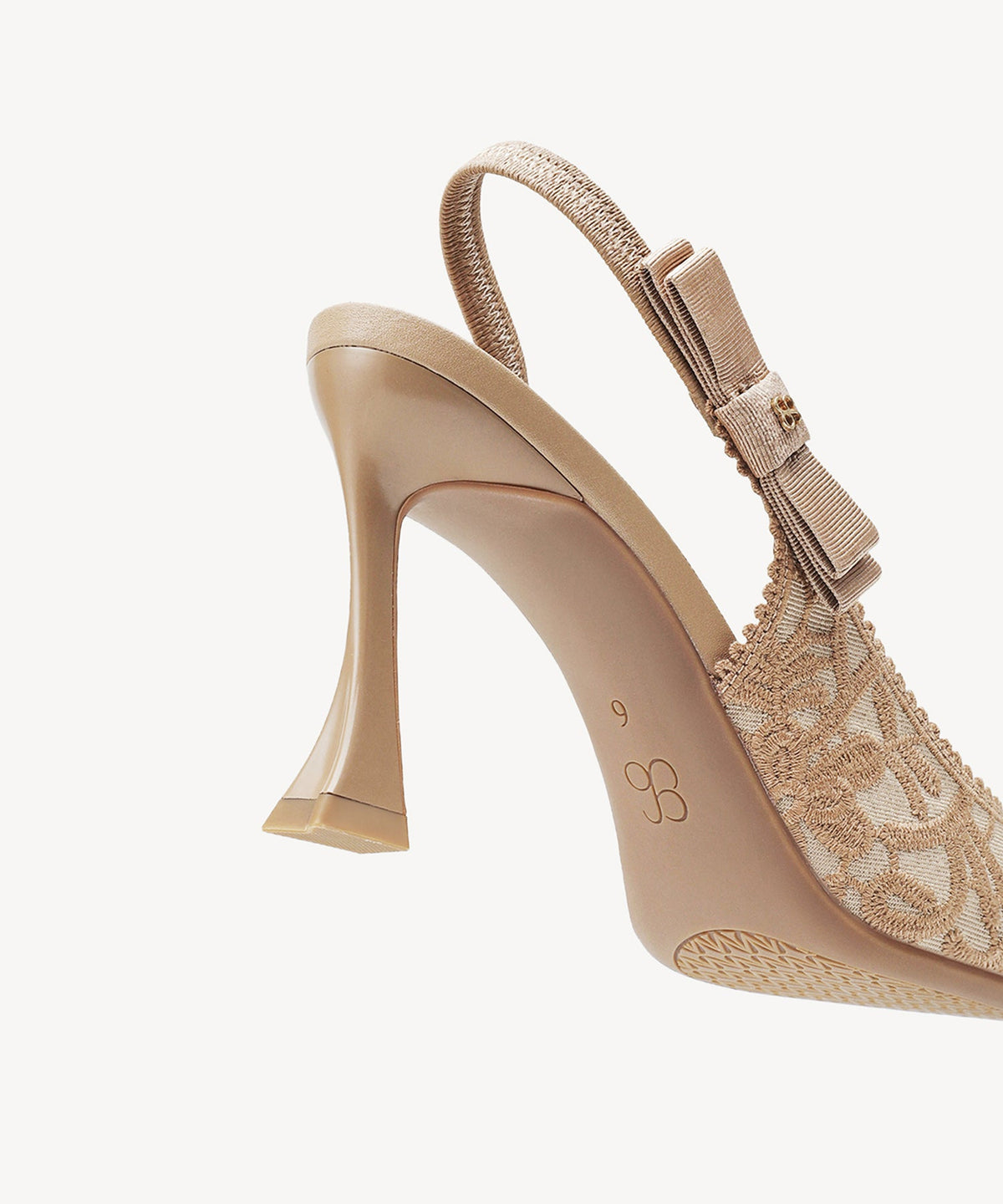 EverLush Bowknot Pointed Toe Heeled Slingback
