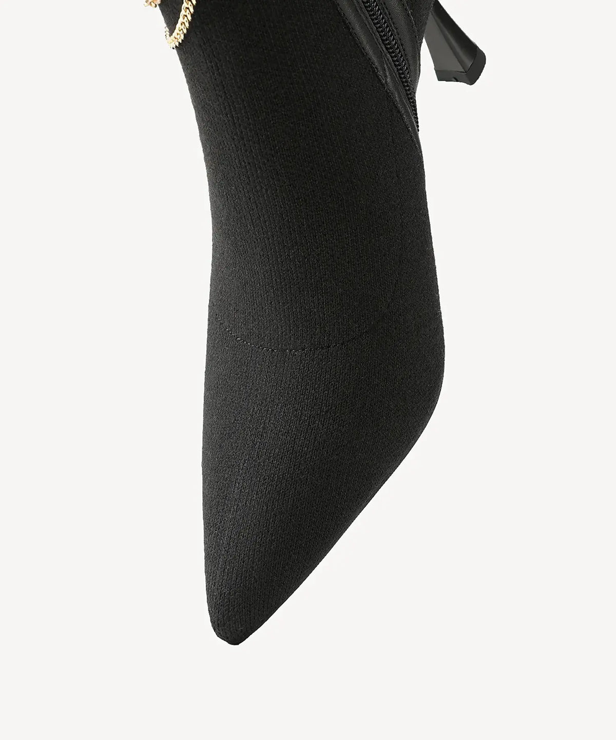Trendy Chain Luxe Pointed Toe Ankle Boot