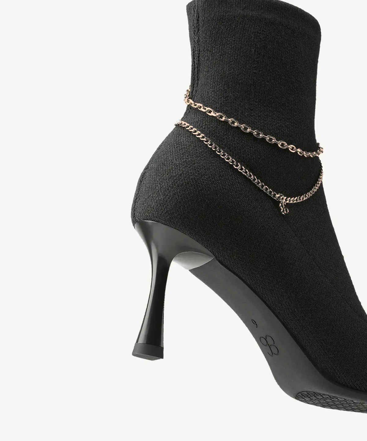 Trendy Chain Luxe Pointed Toe Ankle Boot