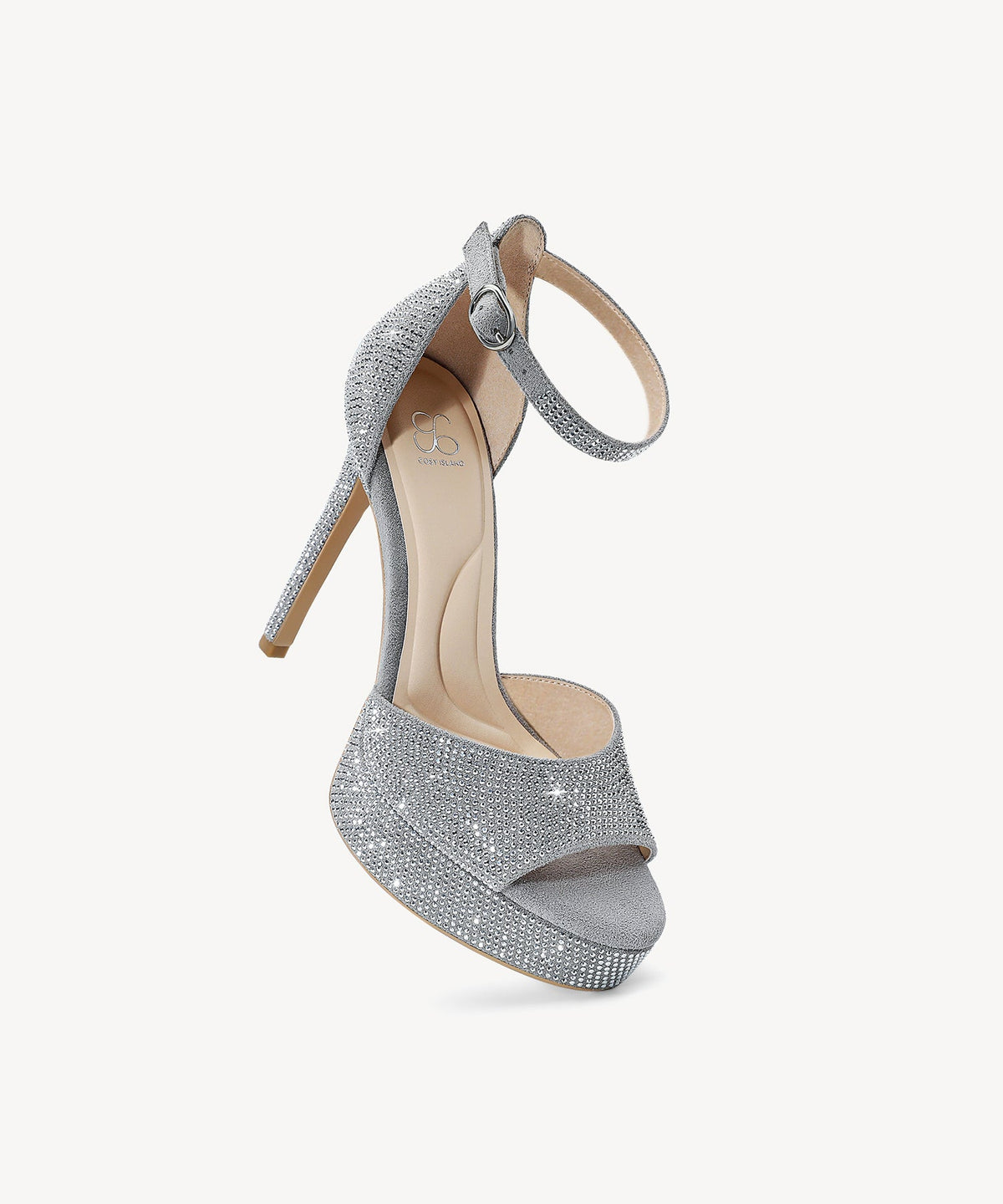 GlimmerRise Strapped Platform Heeled Sandal