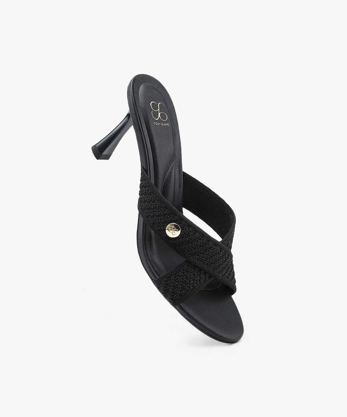 CrossLoom Open-Toe Stiletto Heeled Sandal