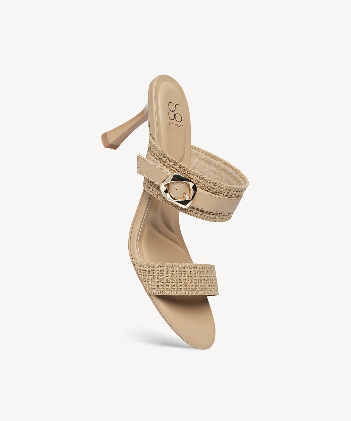 GildGlide Buckle Stiletto Double Strap Sandal