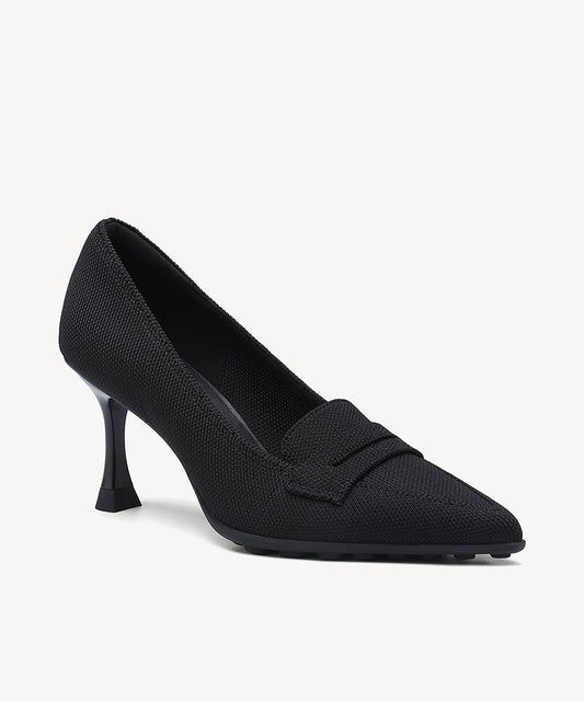 SoftBounce Pointed Toe Heeled Penny Pump