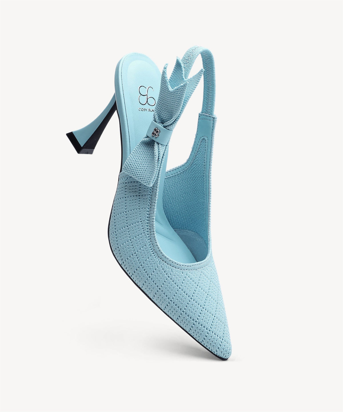 EverLush Bowknot Pointed Toe Heeled Slingback