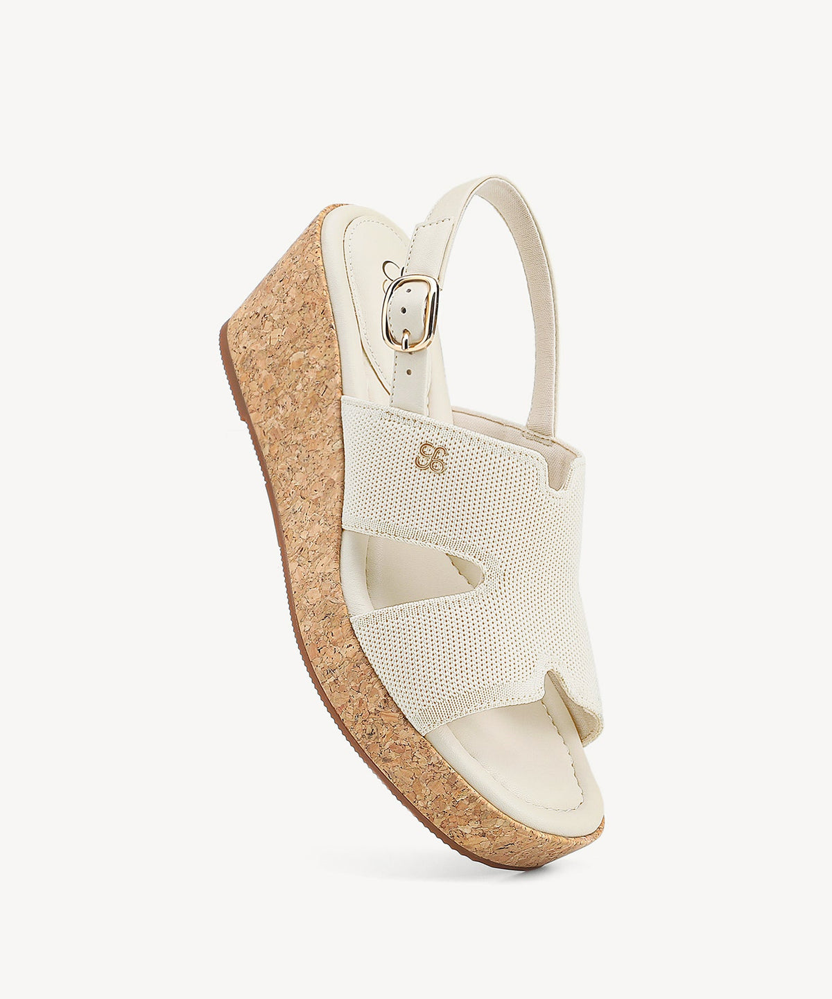 CorkLuxe H-Band Square Toe Wedge Sandal