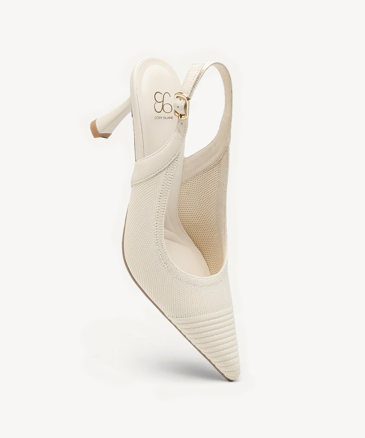 Elegant Ligne Pointed Toe Heeled Slingback