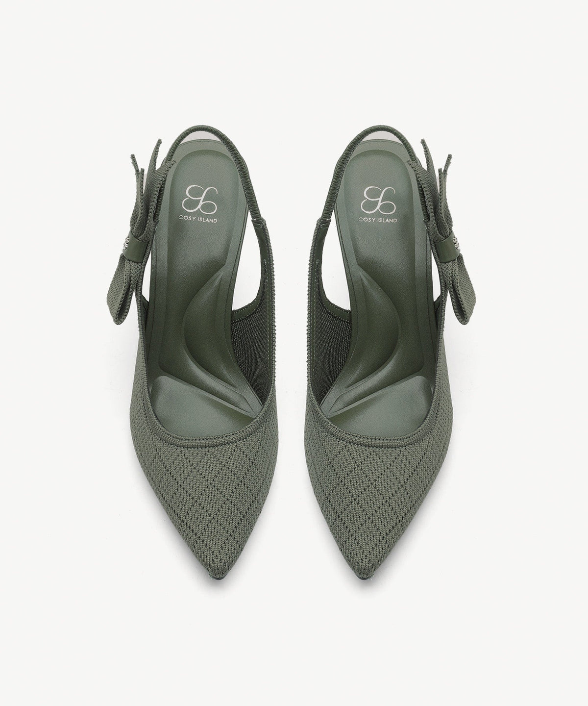 EverLush Bowknot Pointed Toe Heeled Slingback