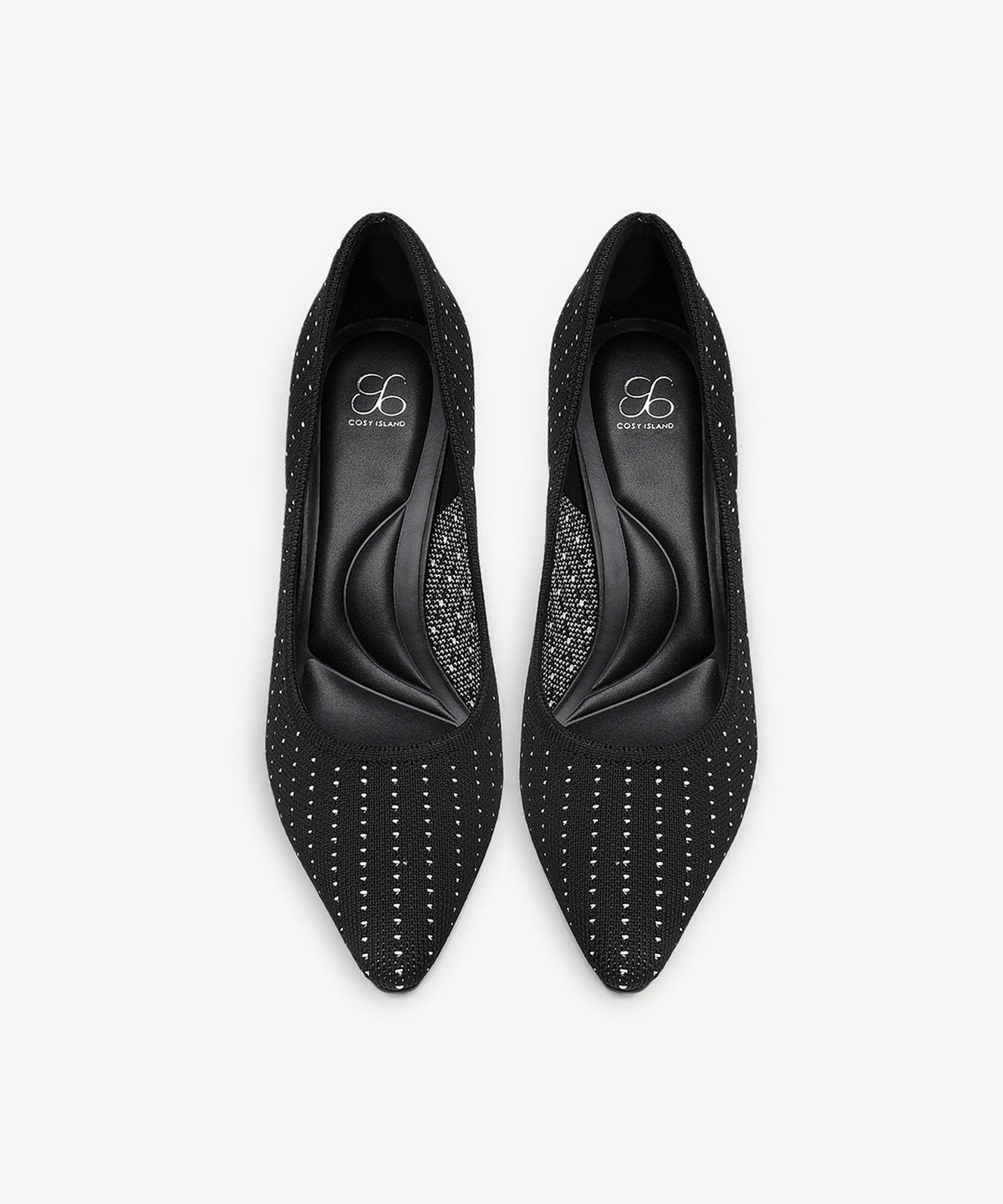 SerenTouch Pointed Toe Heeled Pump