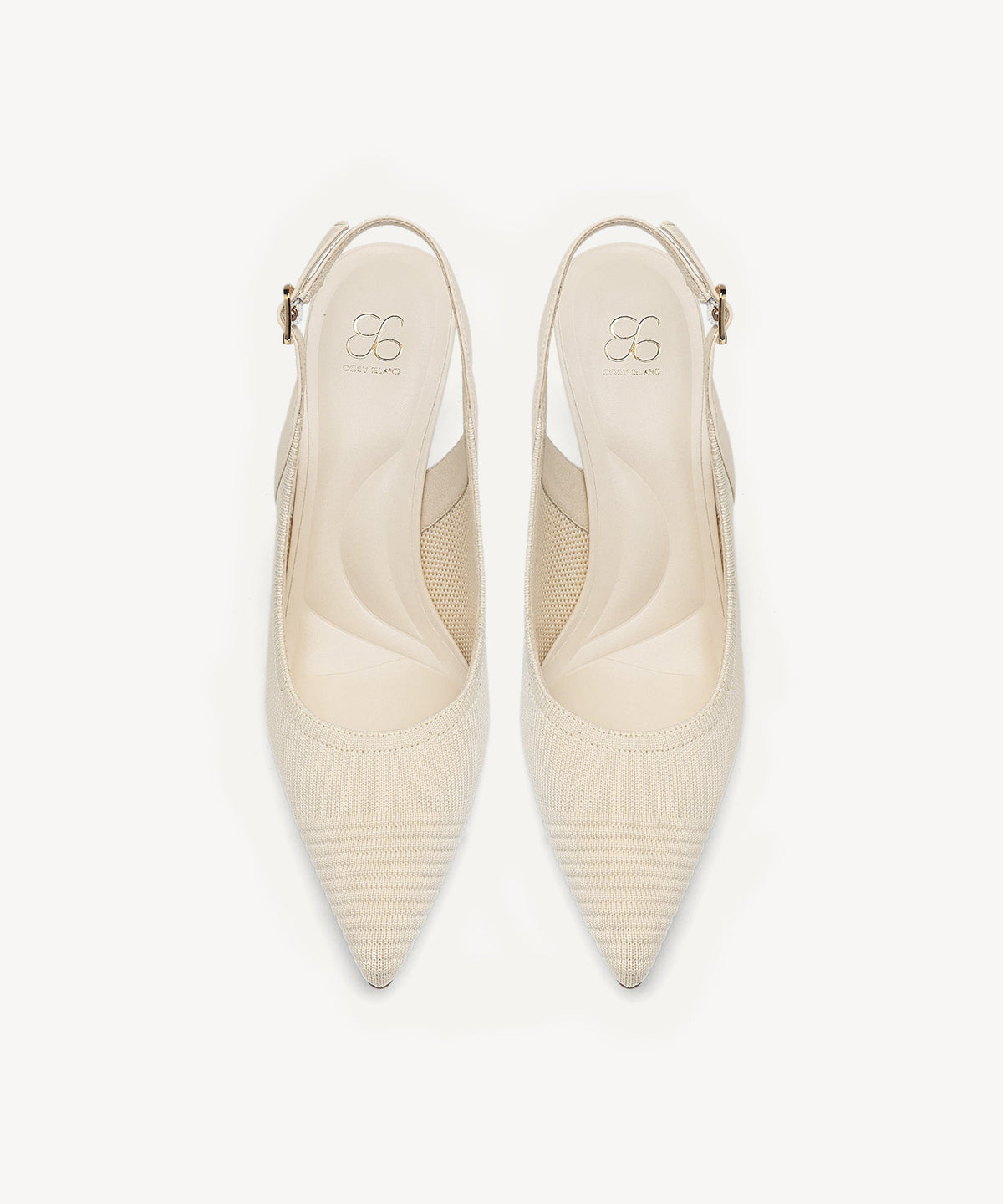 Elegant Ligne Pointed Toe Heeled Slingback