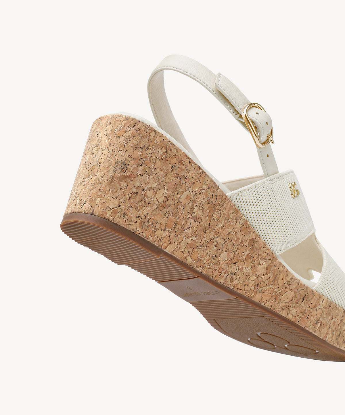 CorkLuxe H-Band Square Toe Wedge Sandal