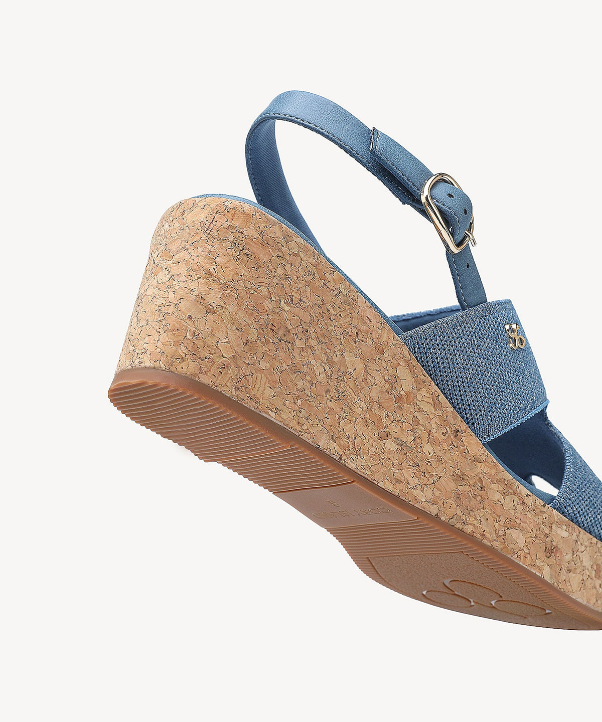 CorkLuxe H-Band Square Toe Wedge Sandal