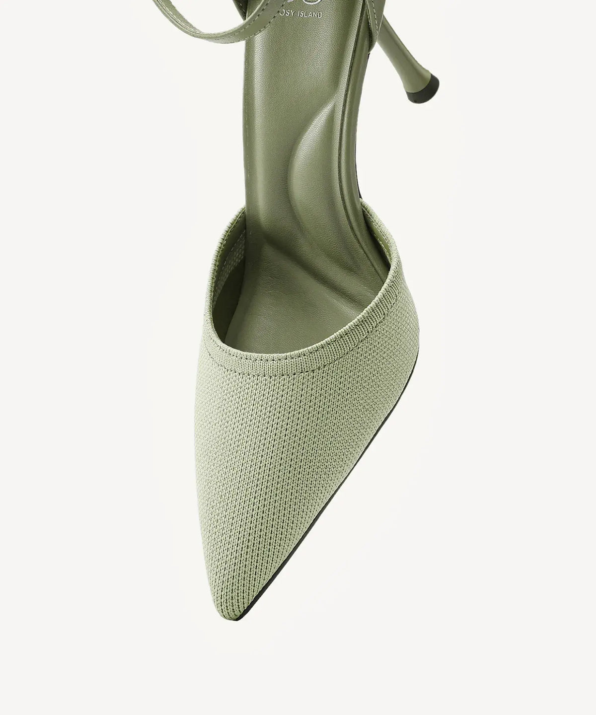 Bicolor Strapped Pointed Toe Stiletto Pump