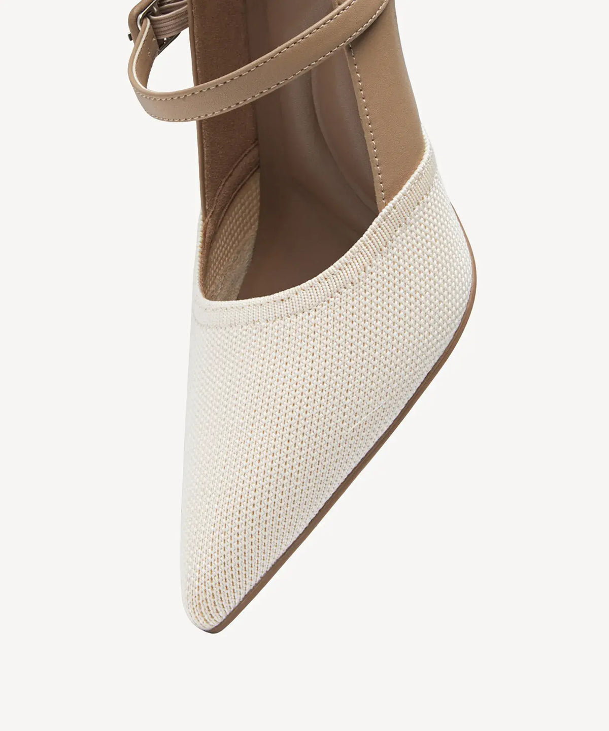 Bicolor Grace Pointed Toe Heeled Pump