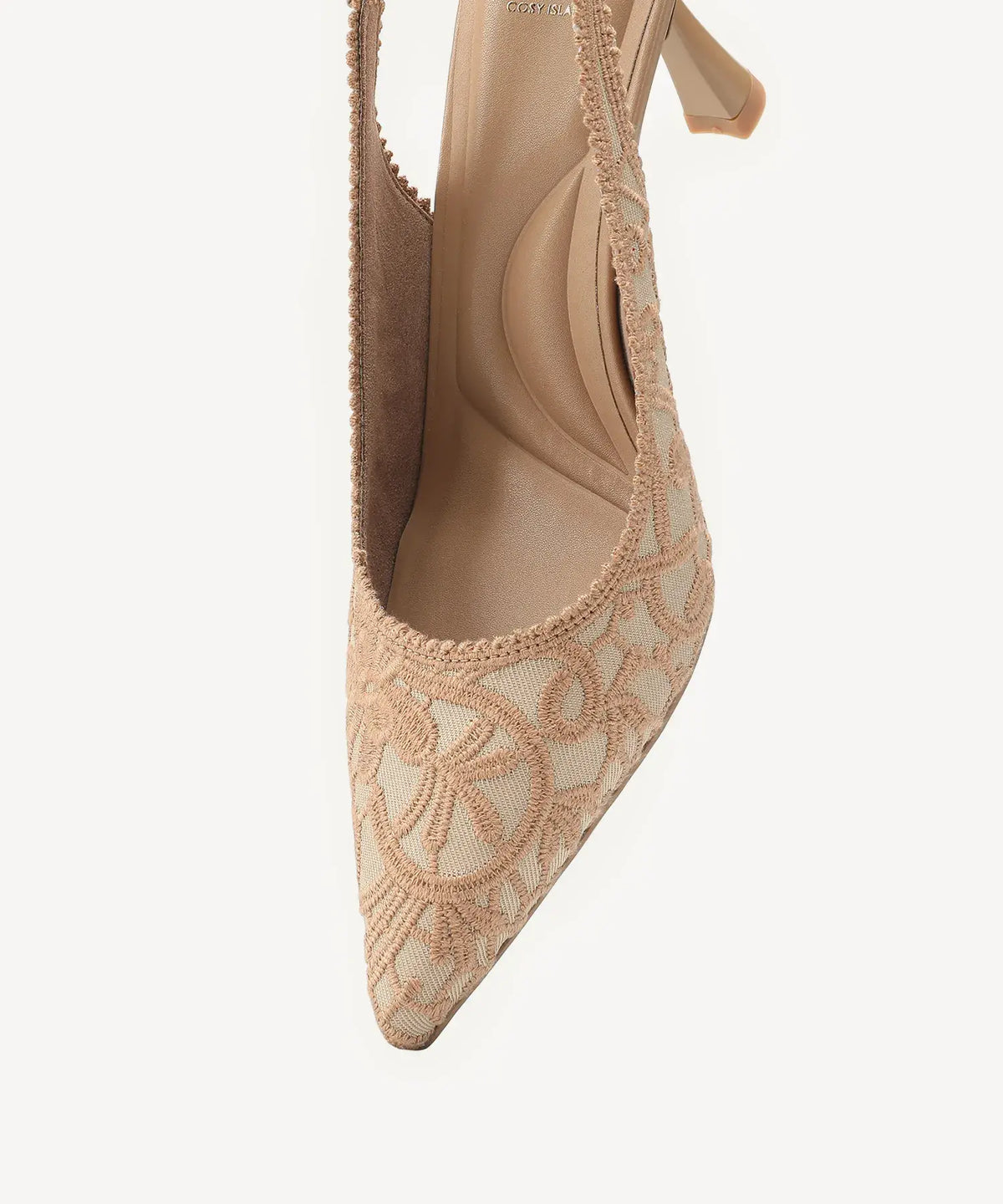 EmbroDance Elegant Stiletto Heeled Slingback