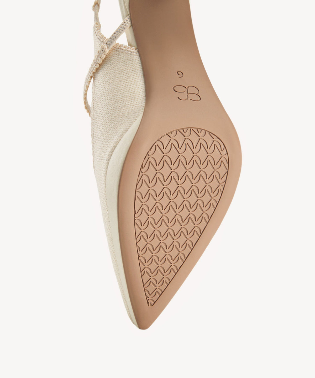 EmbroDance Pointed Toe Platform Heeled Slingback