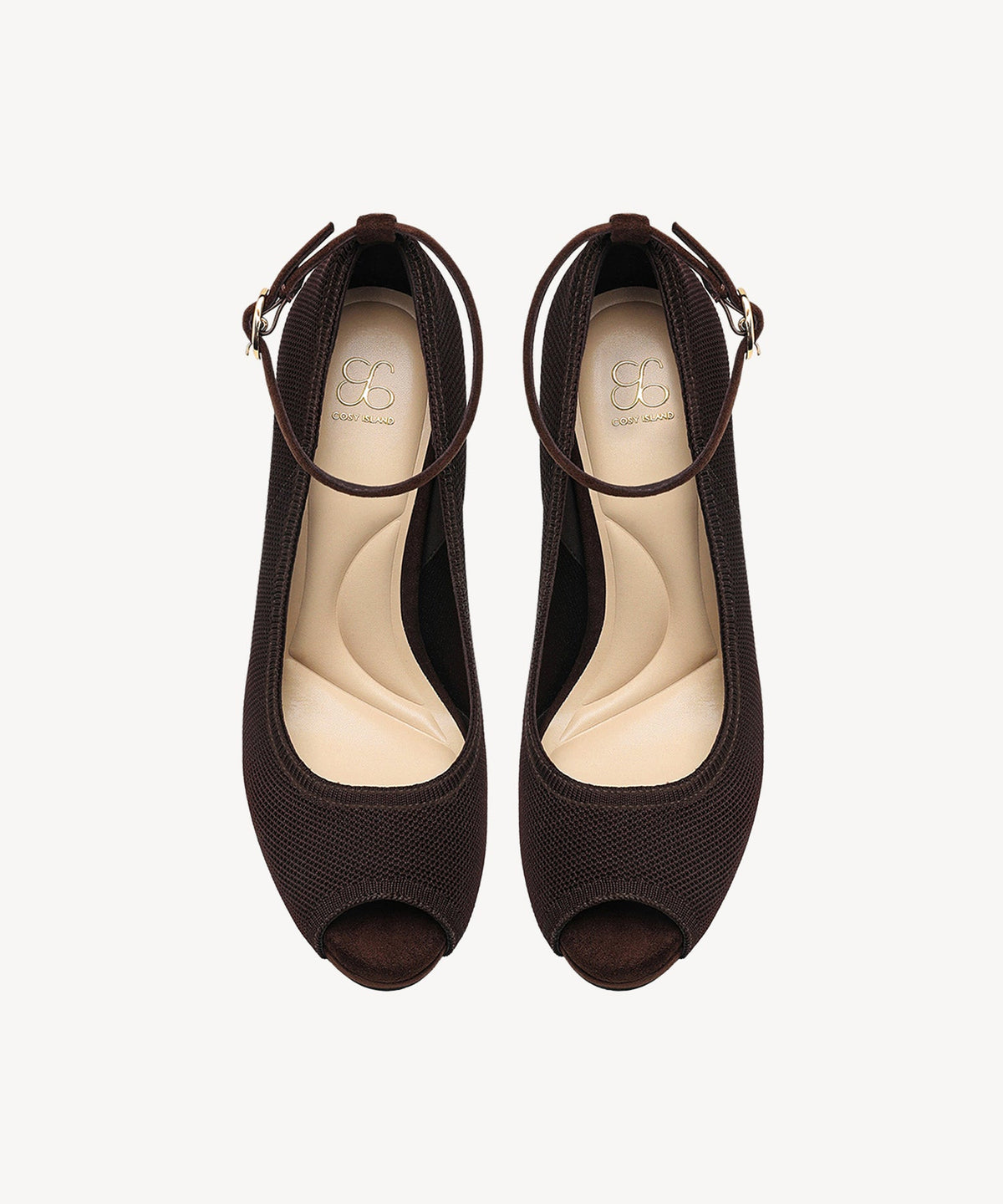 PowerWalk Peep-toe Heeled Pump