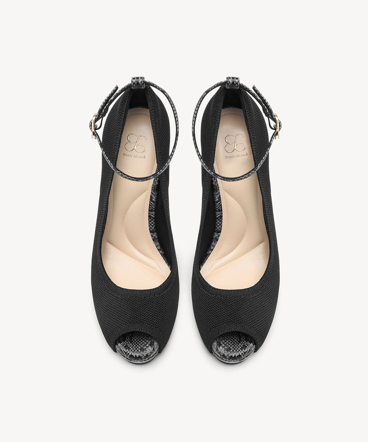 PowerWalk Peep-toe Heeled Pump