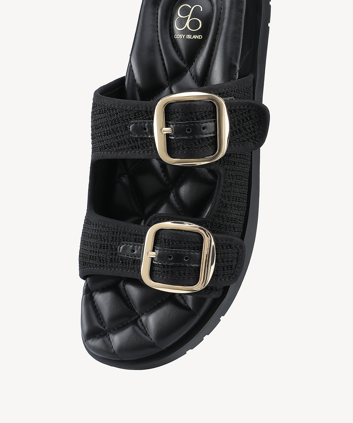 CloudStep Double-Buckle Footbed Sandal