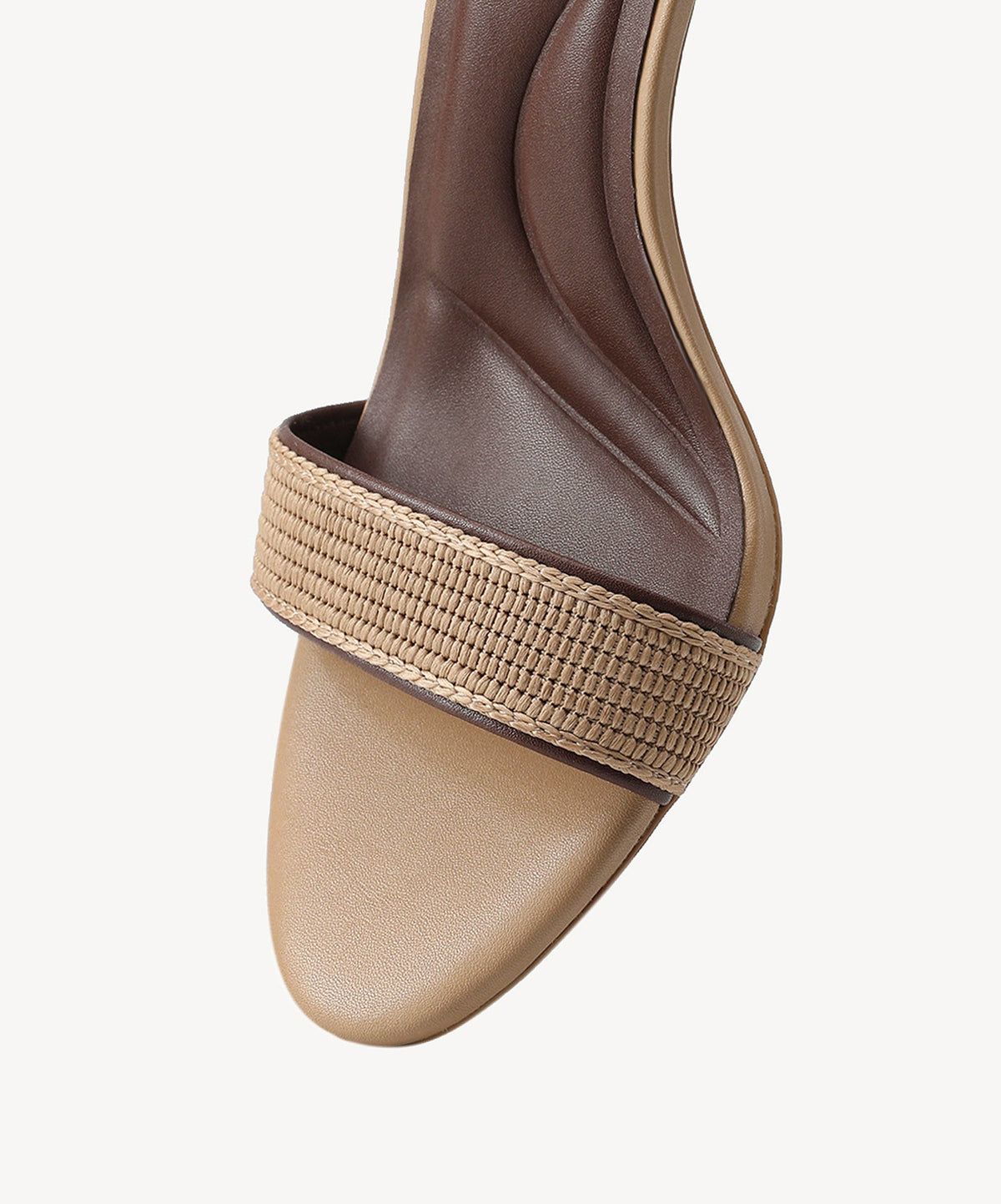 VibeStrap Single-Band Round Toe Heeled Sandal