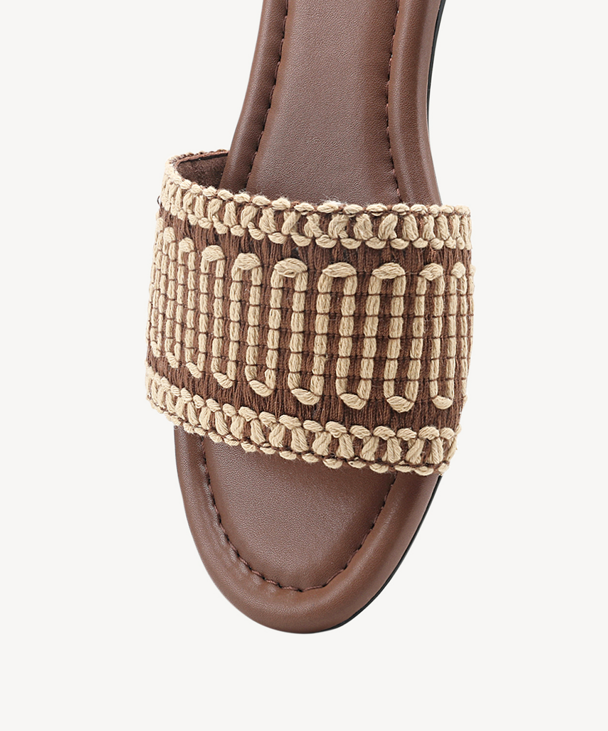 OasisSlide Soft Knit Open Toe Flat Sandal