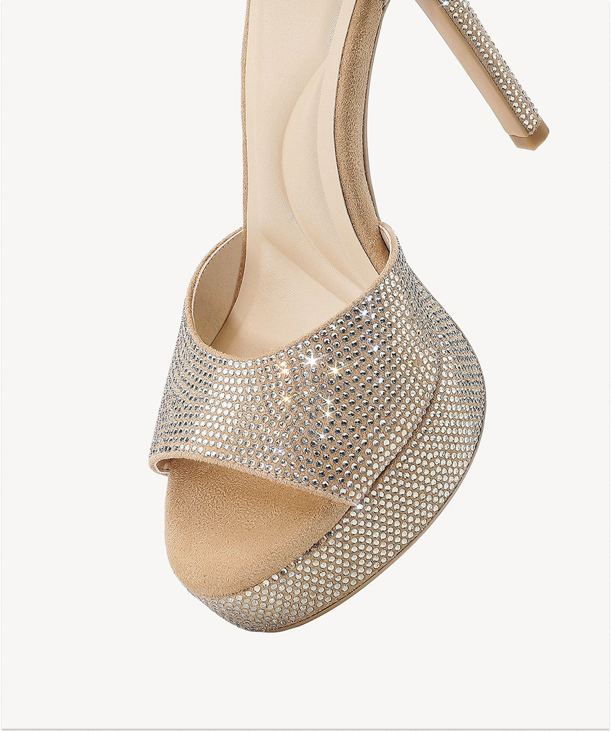 GlimmerRise Strapped Platform Heeled Sandal