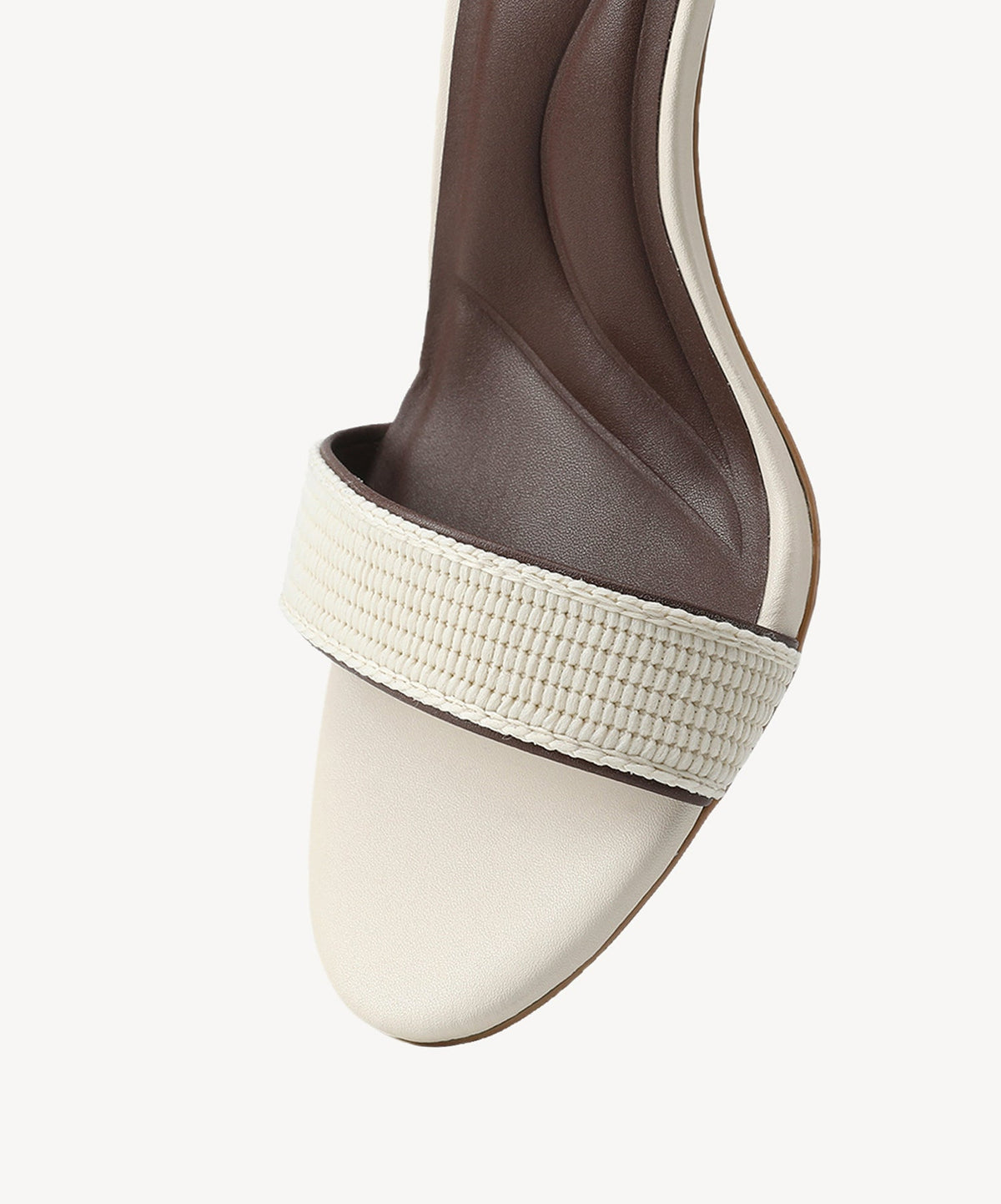 VibeStrap Single-Band Round Toe Heeled Sandal