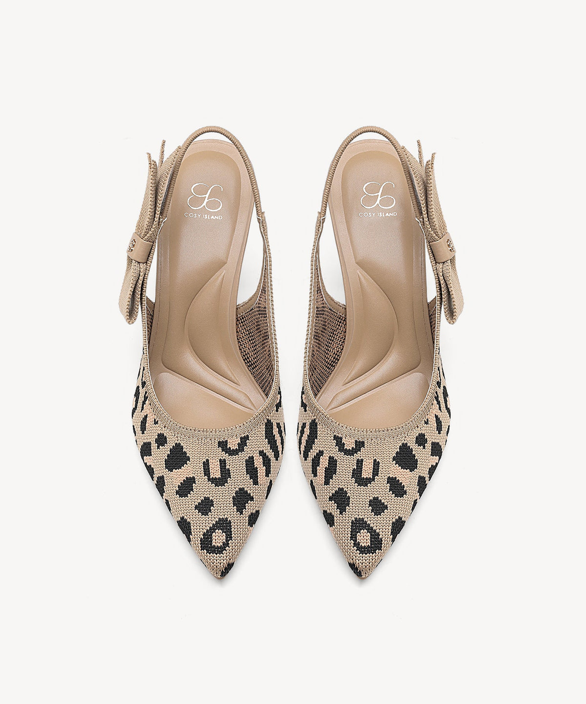 EverLush Bowknot Pointed Toe Heeled Slingback