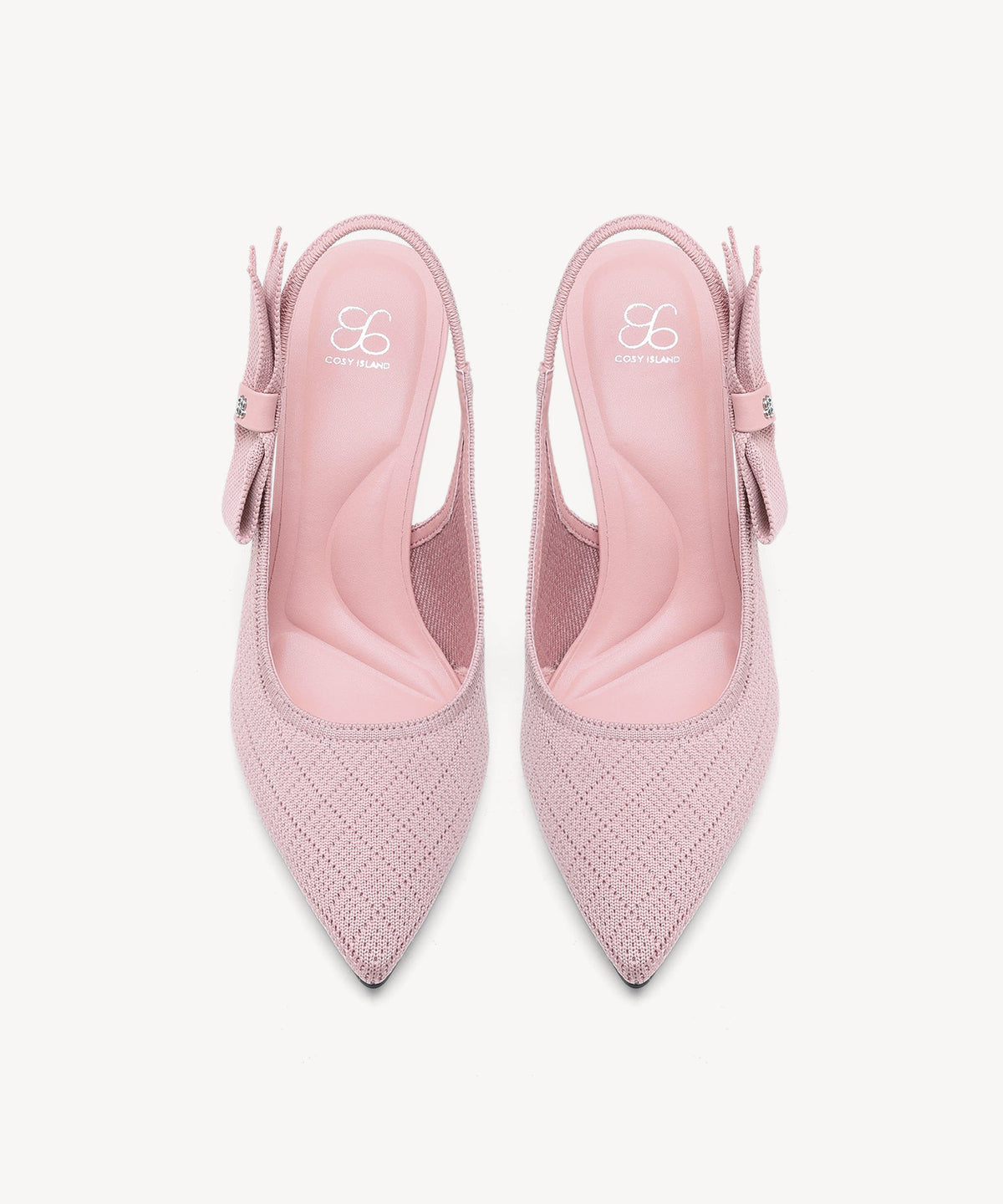EverLush Bowknot Pointed Toe Heeled Slingback