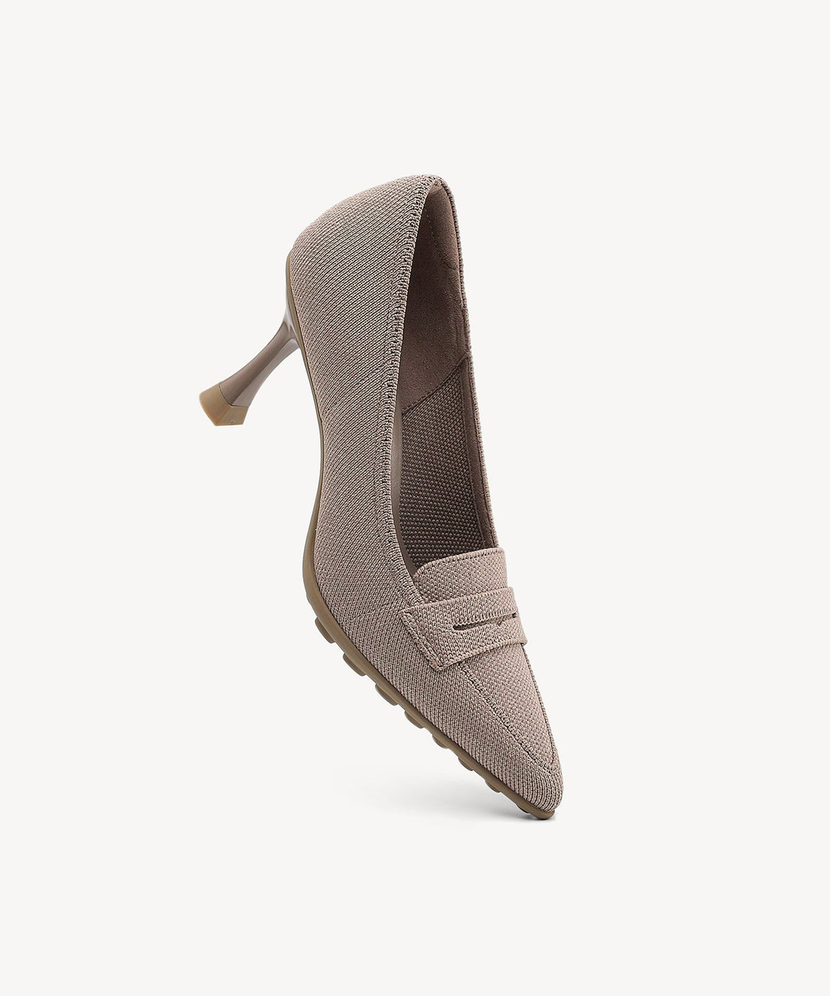 SoftBounce Pointed Toe Heeled Penny Pump