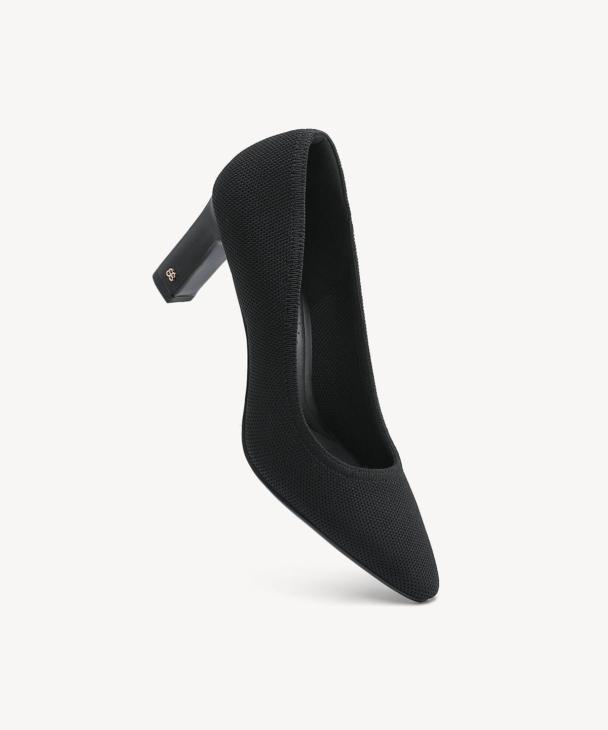 PillarMode Round Toe Block Heeled Pump