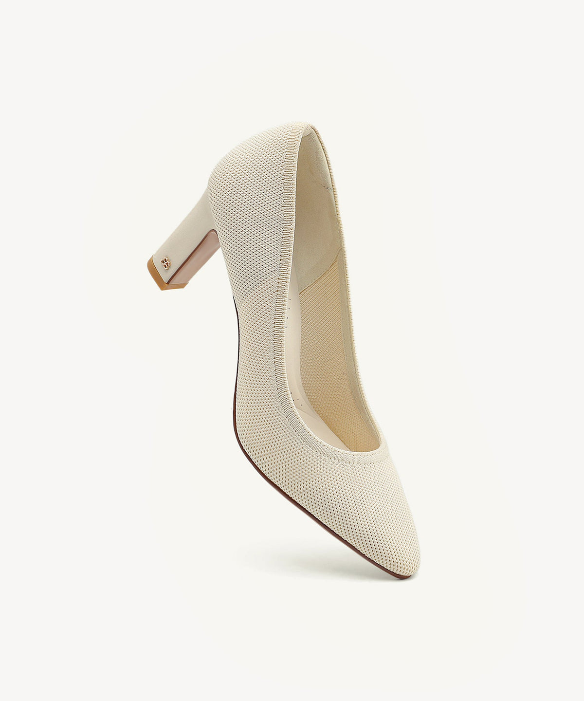 PillarMode Round Toe Block Heeled Pump