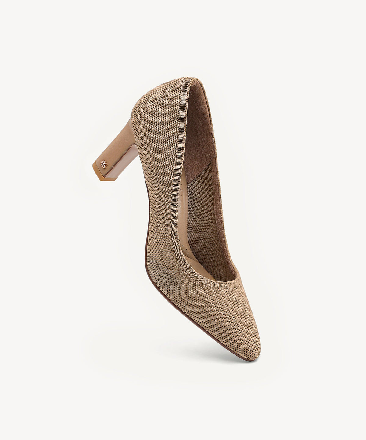 PillarMode Round Toe Block Heeled Pump