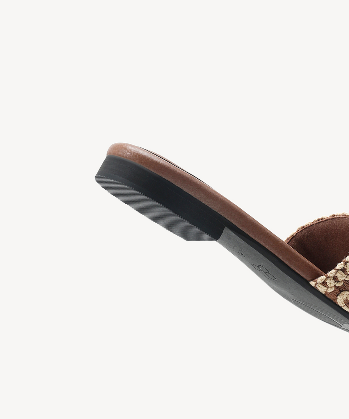 OasisSlide Soft Knit Open Toe Flat Sandal