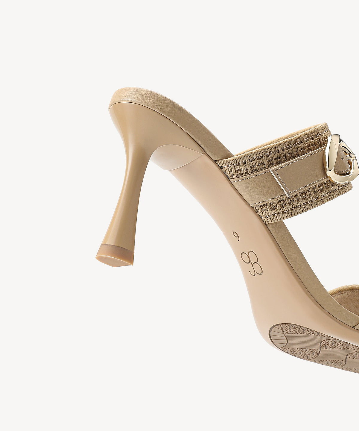 GildGlide Buckle Stiletto Double Strap Sandal