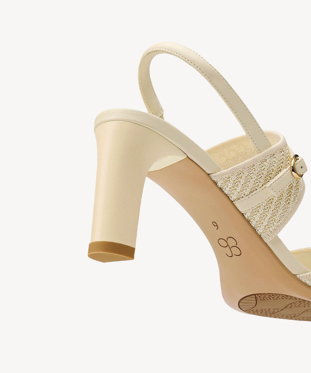 SteadyWeave Block Heeled Double Strap Sandal