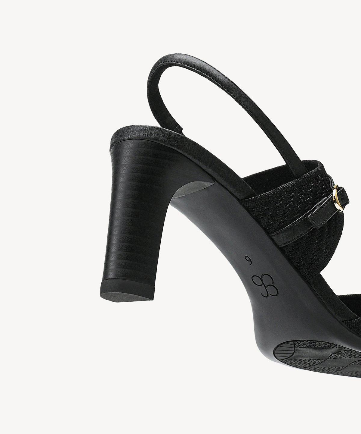 SteadyWeave Block Heeled Double Strap Sandal